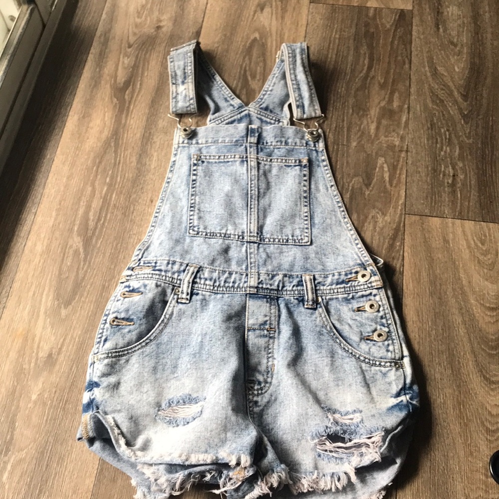 cute stressed overalls